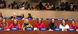 Dep Dâmina Pereira durante evento na ONU