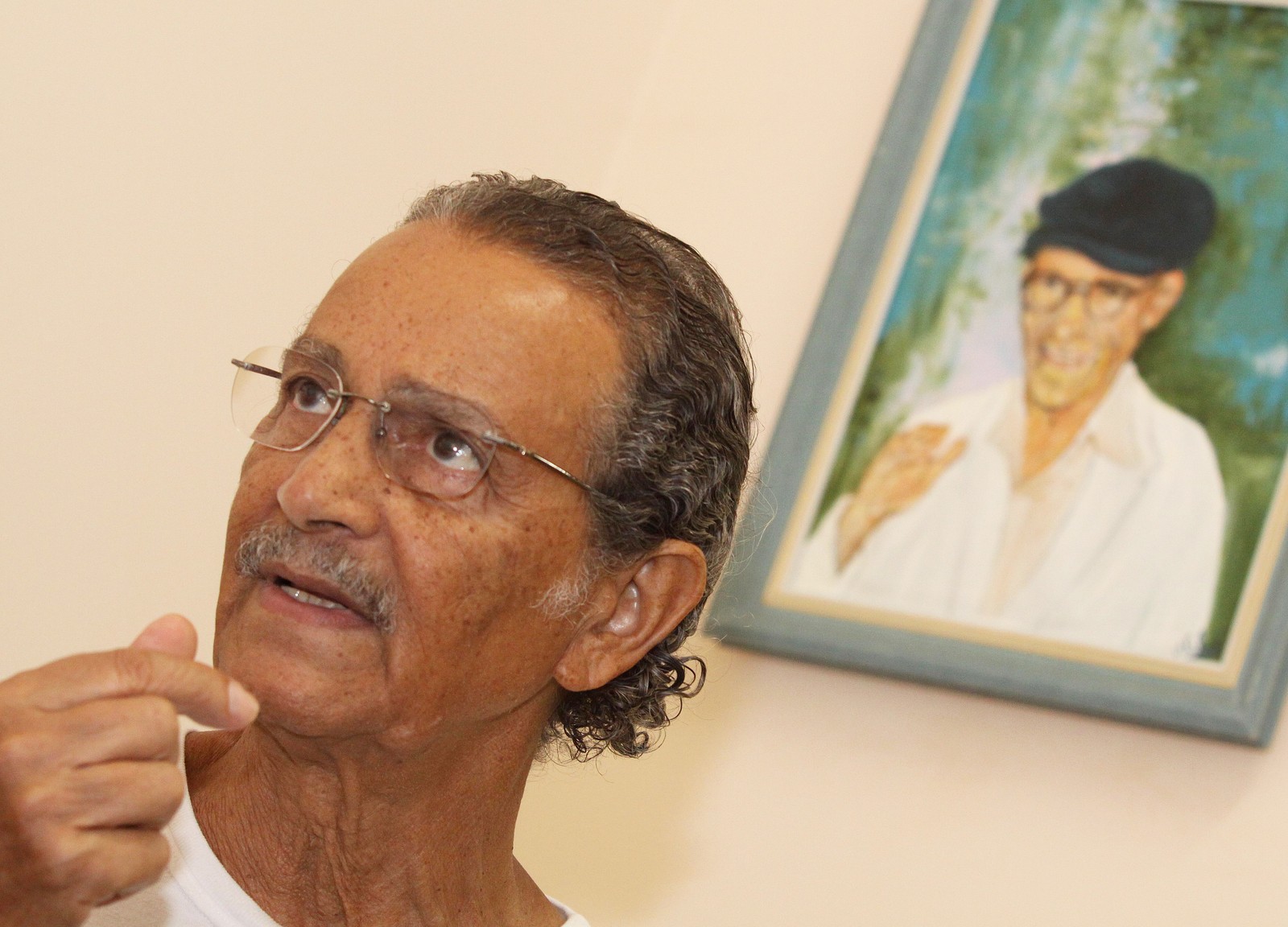 O ator Nelson Xavier em foto de 2009 durante visita a cidade de Uberaba, em Minas Gerais, onde viveu o médium Chico Xavier, vivido por ele no cinema. (Foto: L Adolfo/Agência Estado)